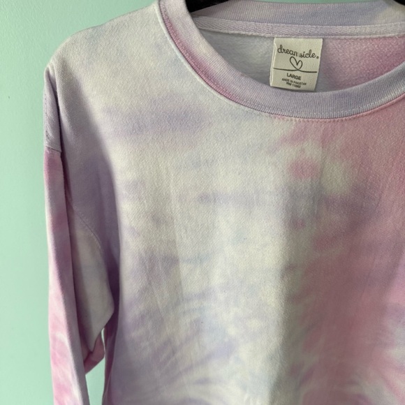 Creamsicle Women’s Tie-Dye Sweatshirt in Pink and Purple - Picture 2 of 8